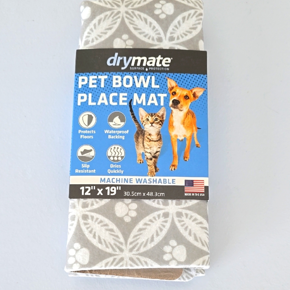 🆕️ Dry Mate Pet Bowl Mat